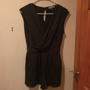 Fishbowl Olive Green Formal Romper | Size: M